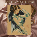 Princess Leia Art Illustration Hard Signed 8.5x11in Fine Art PRINT
