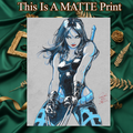 X-23 Art Illustration Hard Signed 8.5x11in Fine Art PRINT