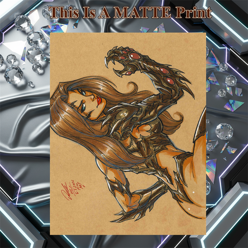 Witchblade Art Illustration Hard Signed 8.5x11in Fine Art PRINT