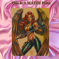 Hawkgirl Art Illustration Hard Signed 8.5x11in Fine Art PRINT