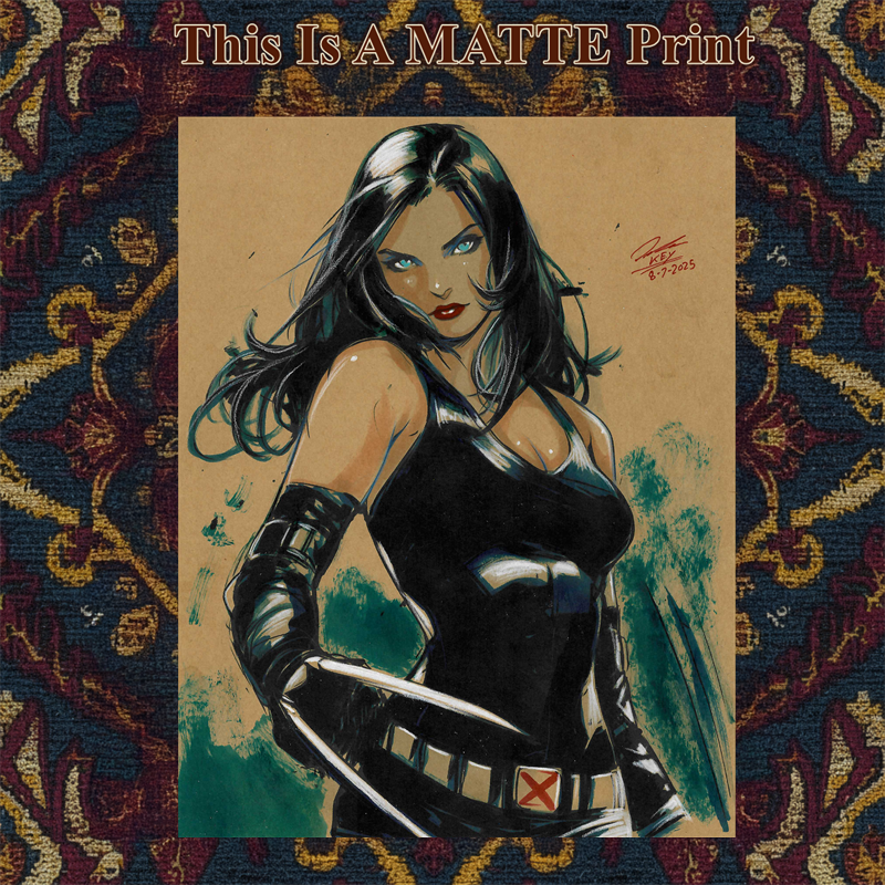 X-23 Art Illustration Hard Signed 8.5x11in Fine Art PRINT