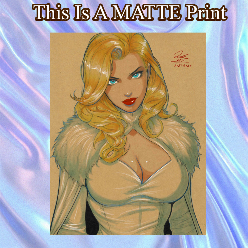 Emma Frost Art Illustration Hard Signed 8.5x11in Fine Art PRINT