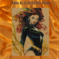 Jean Grey Phoenix Art Illustration Hard Signed 8.5x11in Fine Art PRINT