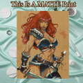 Red Sonja Art Illustration Hard Signed 8.5x11in Fine Art PRINT