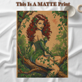 Poison Ivy Art Illustration Hard Signed 8.5x11in Fine Art PRINT