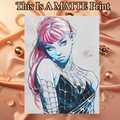Mary Jane Art Illustration Hard Signed 8.5x11in Fine Art PRINT