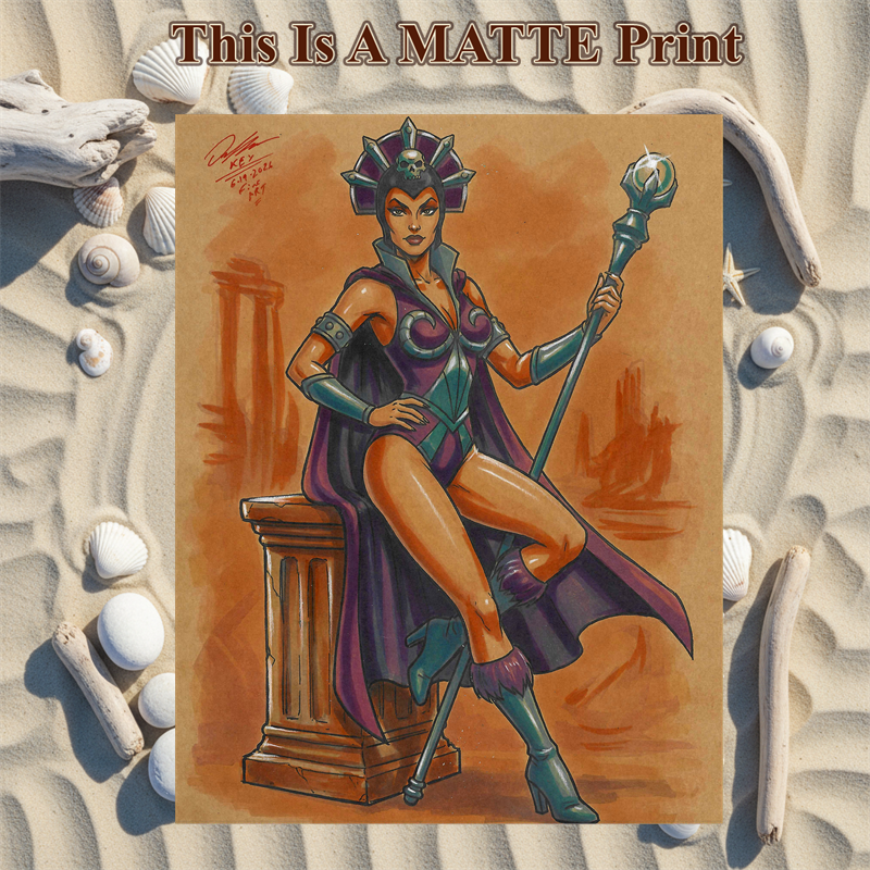 Evil Lyn Art Illustration Hard Signed 8.5x11in Fine Art PRINT