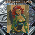 Hawkgirl Art Illustration Hard Signed 8.5x11in Fine Art PRINT