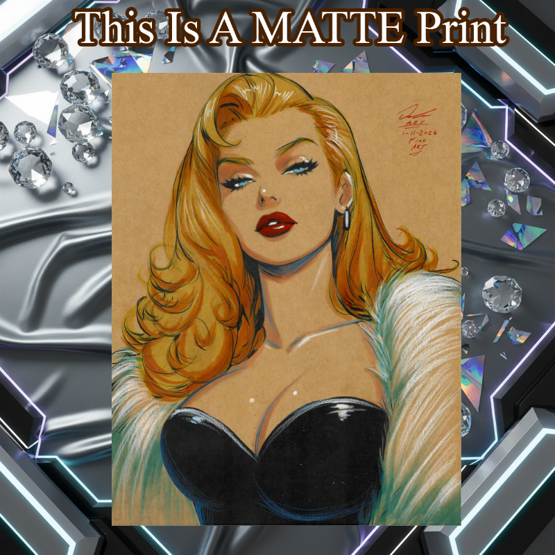 Emma Frost Art Illustration Hard Signed 8.5x11in Fine Art PRINT