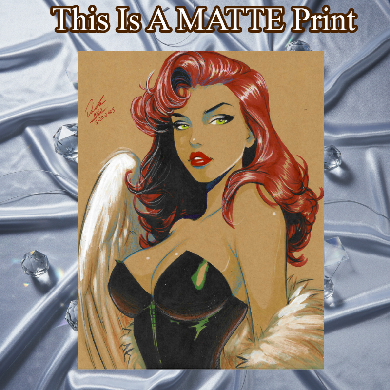 Hawkgirl Art Illustration Hard Signed 8.5x11in Fine Art PRINT