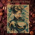 Chun Li Art Illustration Hard Signed 8.5x11in Fine Art PRINT