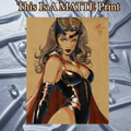 Scarlet Witch Art Illustration Hard Signed 8.5x11in Fine Art PRINT