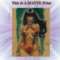 Vampirella Art Illustration Hard Signed 8.5x11in Fine Art PRINT