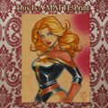 Captain Marvel Art Illustration Hard Signed 8.5x11in Fine Art PRINT