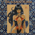 Vampirella Art Illustration Hard Signed 8.5x11in Fine Art PRINT