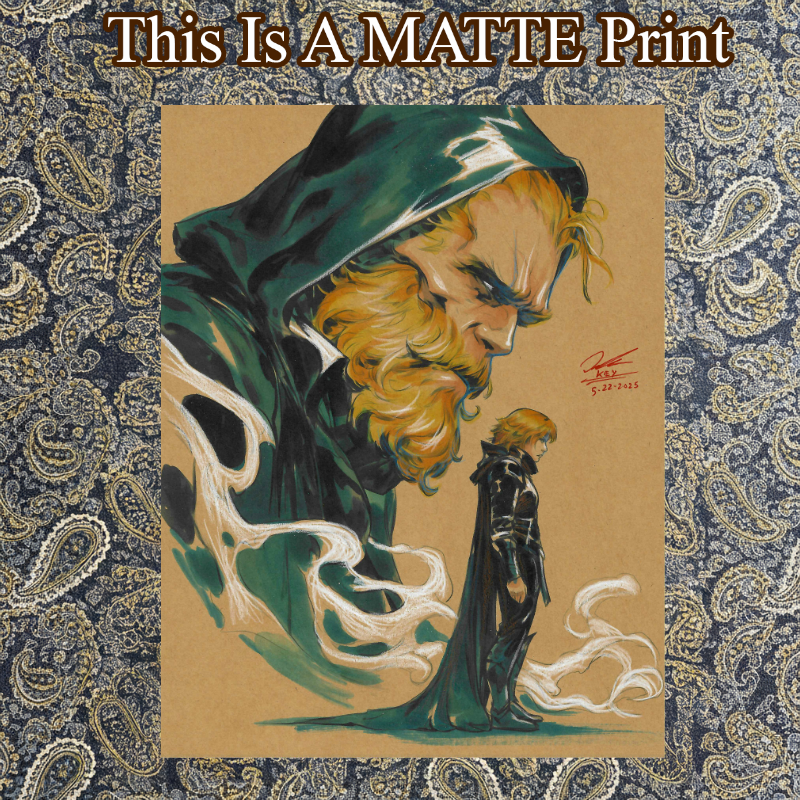 OC Art Illustration Hard Signed 8.5x11in Fine Art PRINT