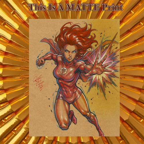 Atom Eve Art Illustration Hard Signed 8.5x11in Fine Art PRINT