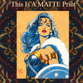 Wonder Woman Art Illustration Hard Signed 8.5x11in Fine Art PRINT