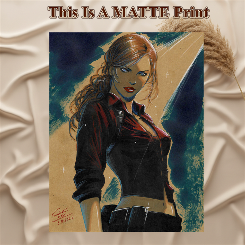 Claire Art Illustration Hard Signed 8.5x11in Fine Art PRINT