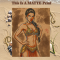 Princess Leia Art Illustration Hard Signed 8.5x11in Fine Art PRINT