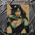 Zatanna Art Illustration Hard Signed 8.5x11in Fine Art PRINT