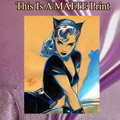 Catwoman Art Illustration Hard Signed 8.5x11in Fine Art PRINT