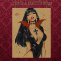 Vampire Art Illustration Hard Signed 8.5x11in Fine Art PRINT