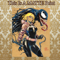 Gwen X Venom Art Illustration Hard Signed 8.5x11in Fine Art PRINT