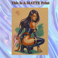 Psylocke Art Illustration Hard Signed 8.5x11in Fine Art PRINT