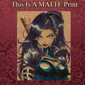Psylocke Art Illustration Hard Signed 8.5x11in Fine Art PRINT