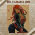 Mary Jane Art Illustration Hard Signed 8.5x11in Fine Art PRINT