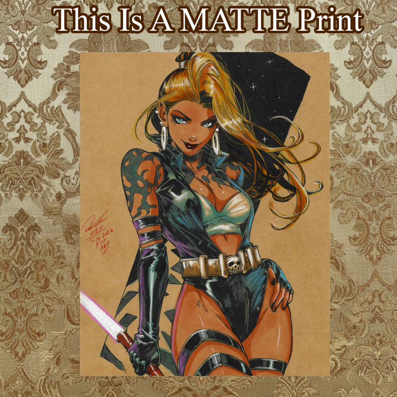 OC Art Illustration Hard Signed 8.5x11in Fine Art PRINT