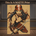 Elektra Art Illustration Hard Signed 8.5x11in Fine Art PRINT