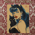 Catwoman Art Illustration Hard Signed 8.5x11in Fine Art PRINT