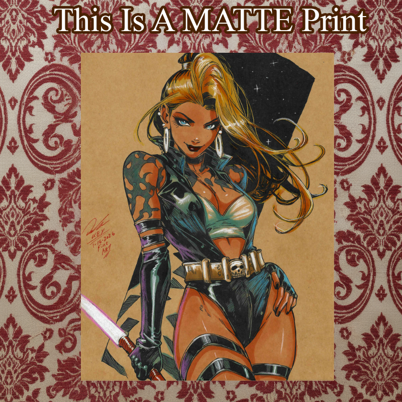 OC Art Illustration Hard Signed 8.5x11in Fine Art PRINT