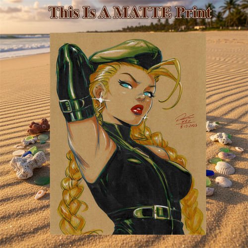 Cammy Art Illustration Hard Signed 8.5x11in Fine Art PRINT