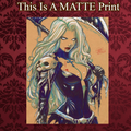 Lady Death Art Illustration Hard Signed 8.5x11in Fine Art PRINT