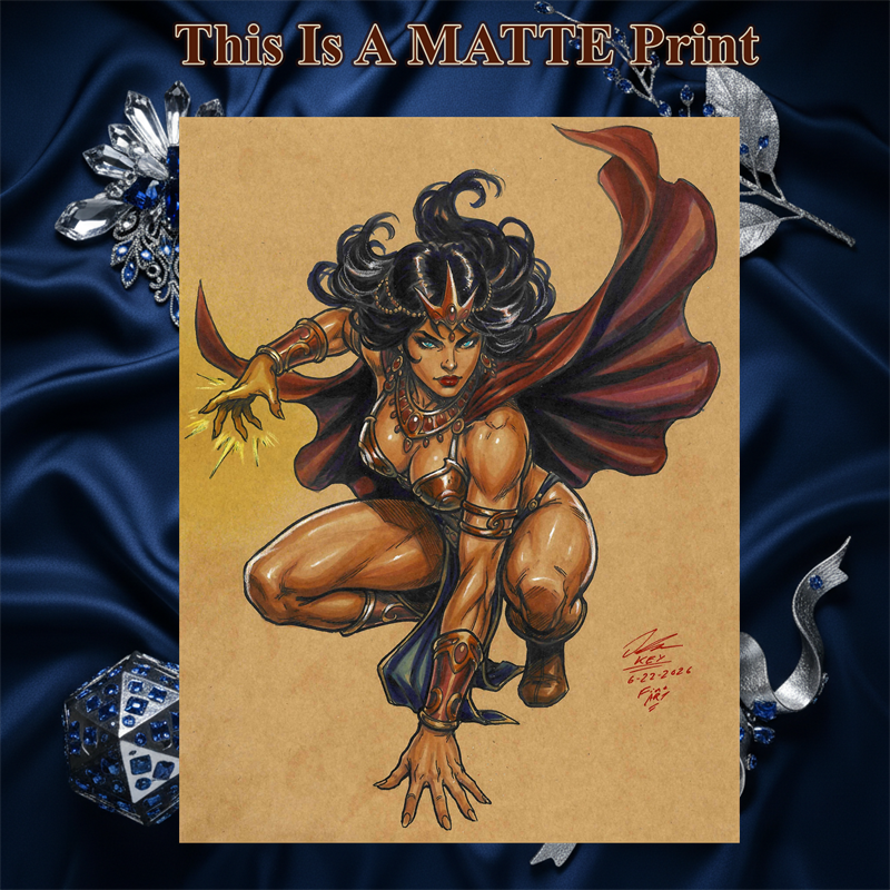 Dejah Thoris Art Illustration Hard Signed 8.5x11in Fine Art PRINT