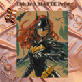 Batgirl Art Illustration Hard Signed 8.5x11in Fine Art PRINT
