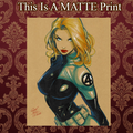 Sue Storm Art Illustration Hard Signed 8.5x11in Fine Art PRINT