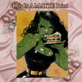 She Hulk Art Illustration Hard Signed 8.5x11in Fine Art PRINT