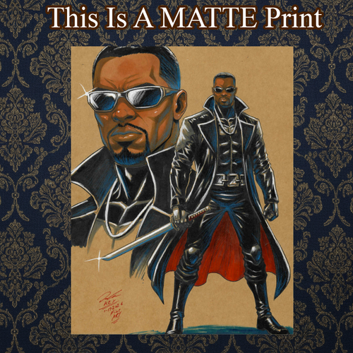 Blade Art Illustration Hard Signed 8.5x11in Fine Art PRINT