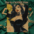 Zatanna Art Illustration Hard Signed 8.5x11in Fine Art PRINT