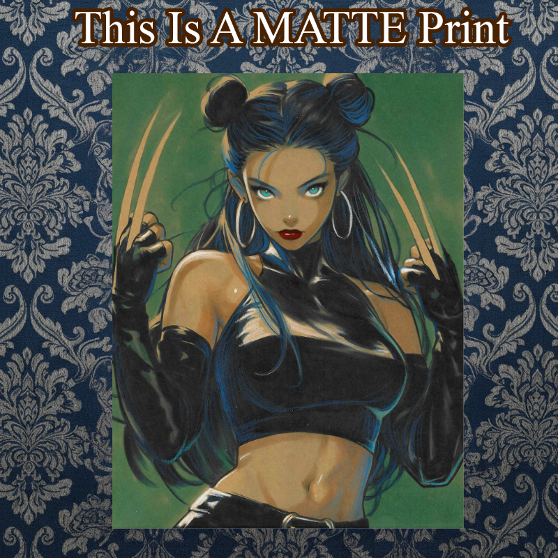 X-23 Art Illustration Hard Signed 8.5x11in Fine Art PRINT