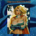 Power Girl Art Illustration Hard Signed 8.5x11in Fine Art PRINT