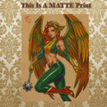 Hawkgirl Art Illustration Hard Signed 8.5x11in Fine Art PRINT