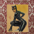 Catwoman Art Illustration Hard Signed 8.5x11in Fine Art PRINT