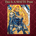 Lady Death Art Illustration Hard Signed 8.5x11in Fine Art PRINT