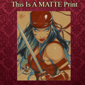 Elektra Art Illustration Hard Signed 8.5x11in Fine Art PRINT