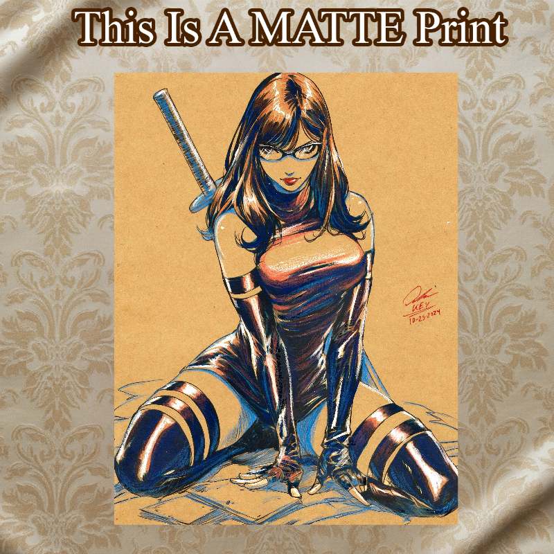 Velma Dinkley Art Illustration Hard Signed 8.5x11in Fine Art PRINT